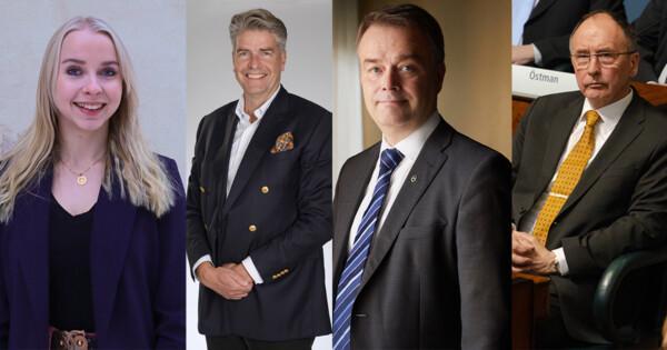 Kokoomuksen uusia eurovaaliehdokkaita: Rantala, Rentto, Sankelo ja Toveri